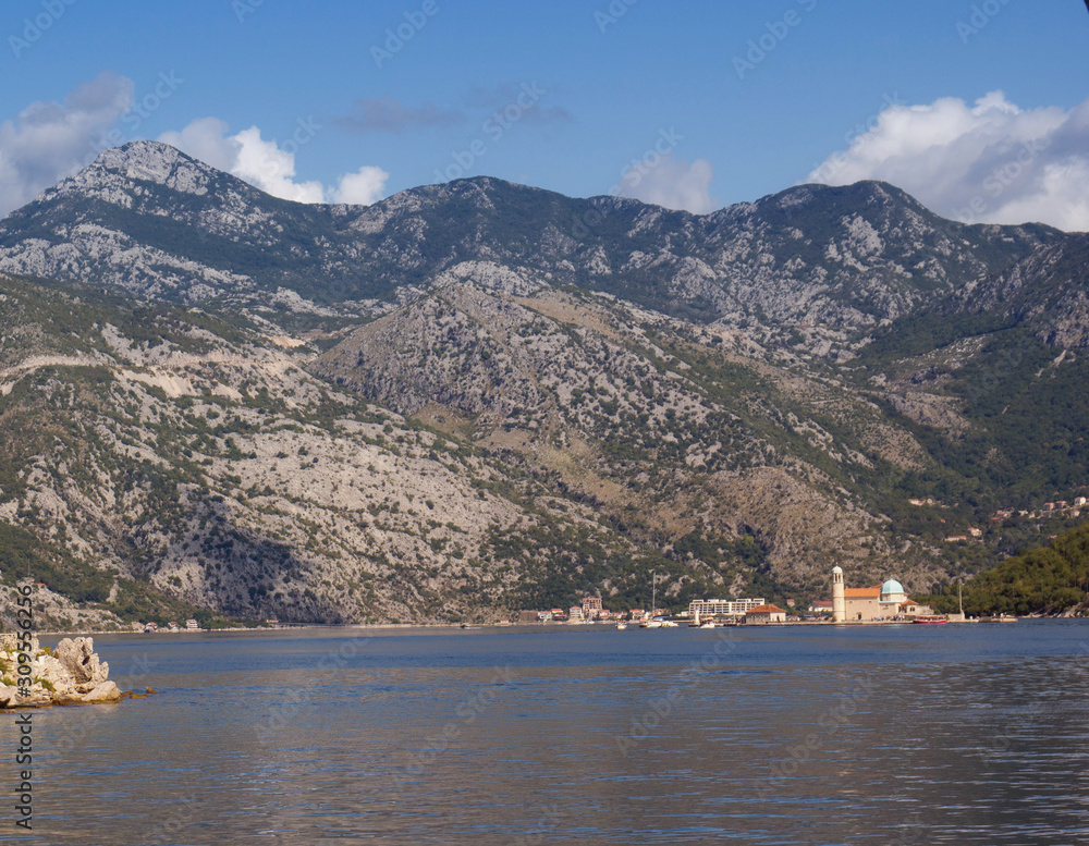 The coast of Montenegro. Summer landscape.	