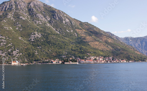 The coast of Montenegro. Summer landscape. 