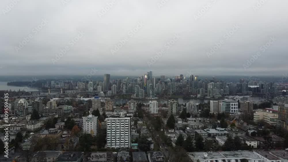 View on the Vancouver downtown and bridges View on the Vancouver downtown and bridges