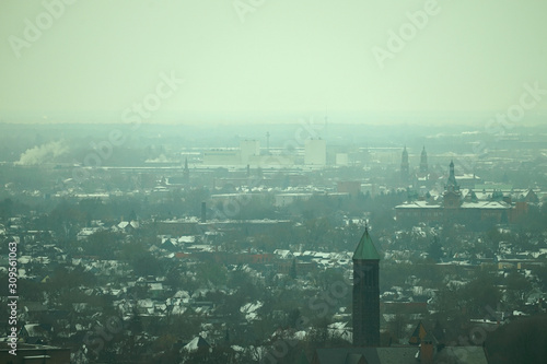 View to the Buffalo city from City Hall.