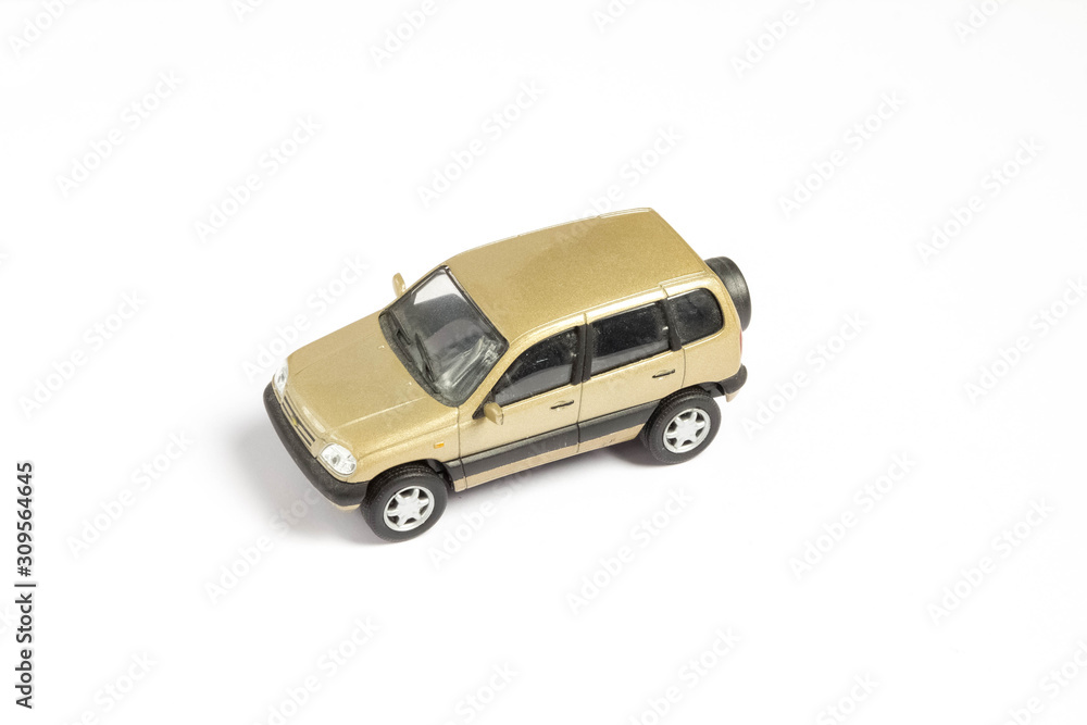 toy car on a white background