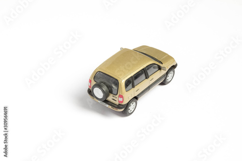 toy car on a white background
