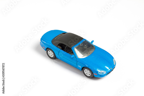 toy car on a white background