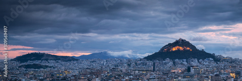 Lycabettus hill in Athens.