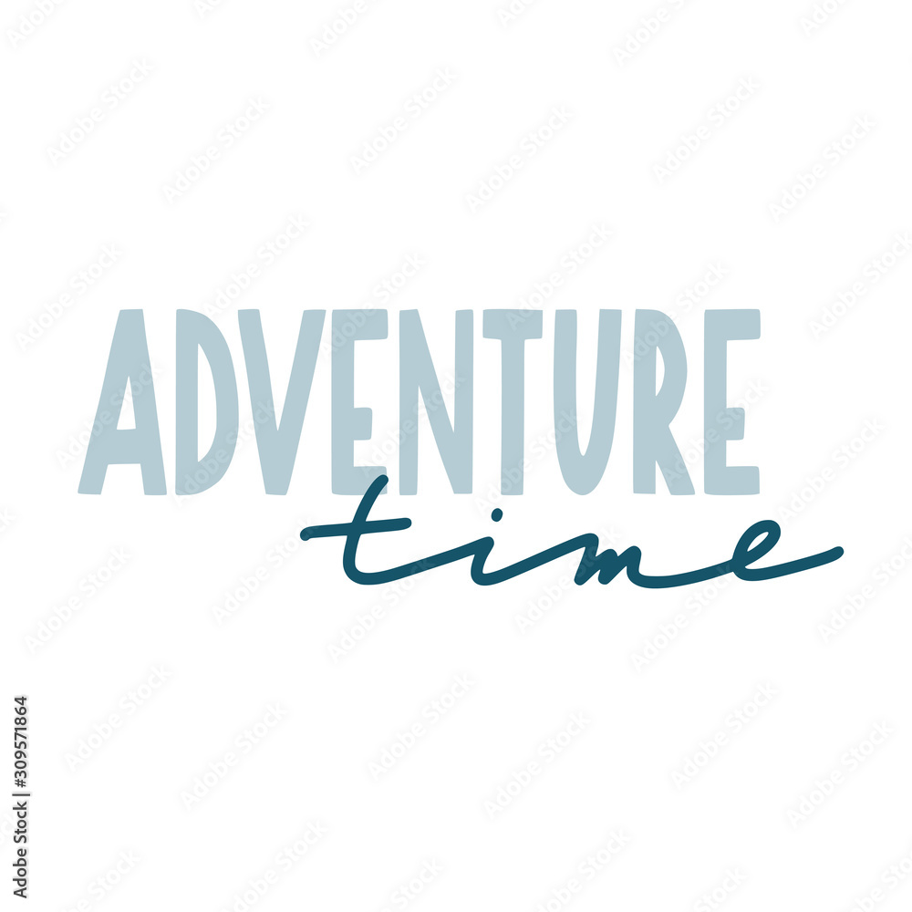 Adventure time lettering. Hand written text