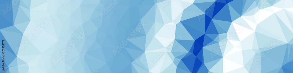 Obraz premium Classic Blue Abstract trianglify Generative Art background illustration