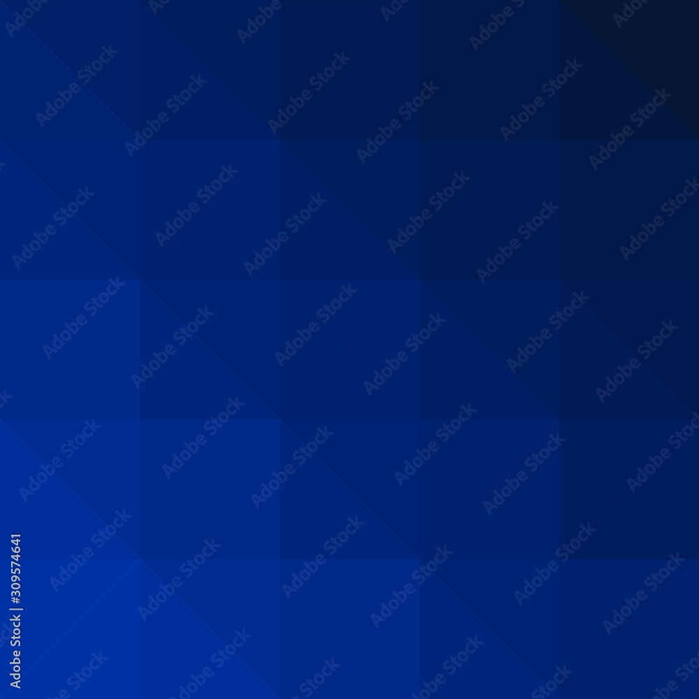 Fototapeta premium Classic Blue Abstract trianglify Generative Art background illustration