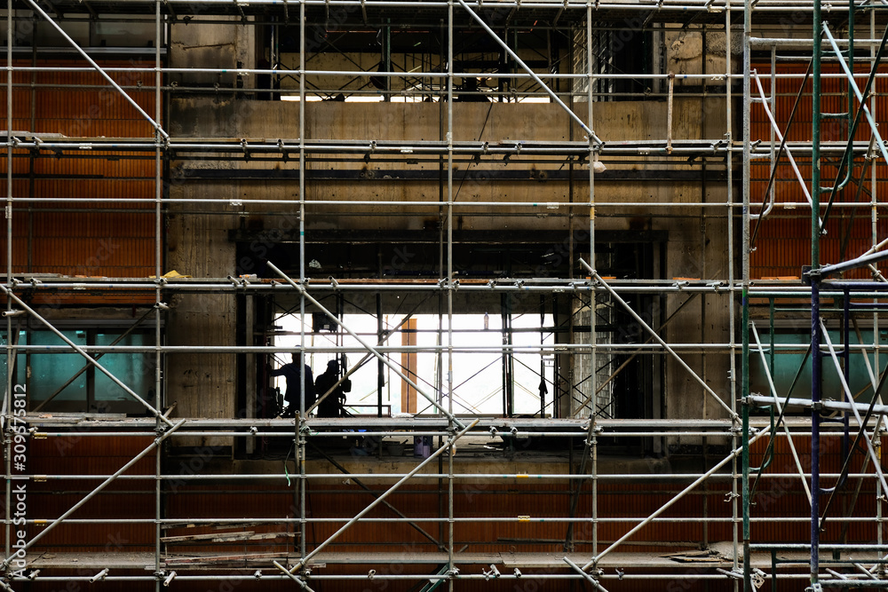 Scaffolding Thai Parliament Site Construction