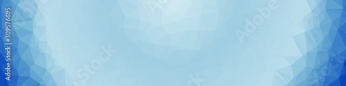 Classic Blue Abstract trianglify Generative Art background illustration