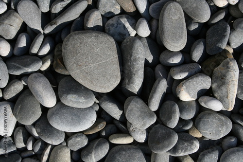 gray pebbles on the beach