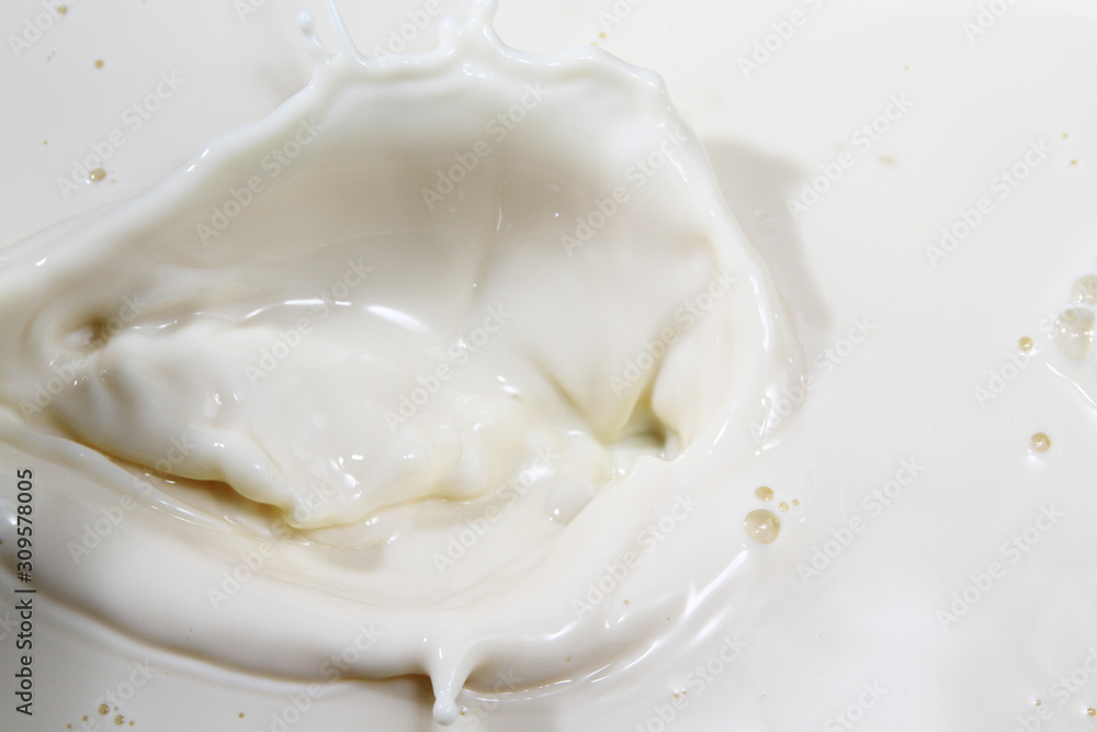 Close up of milk splash Close up of milk splash