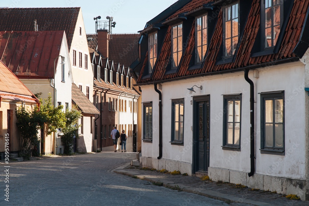 Fototapeta premium Downtown Visby, Gotland