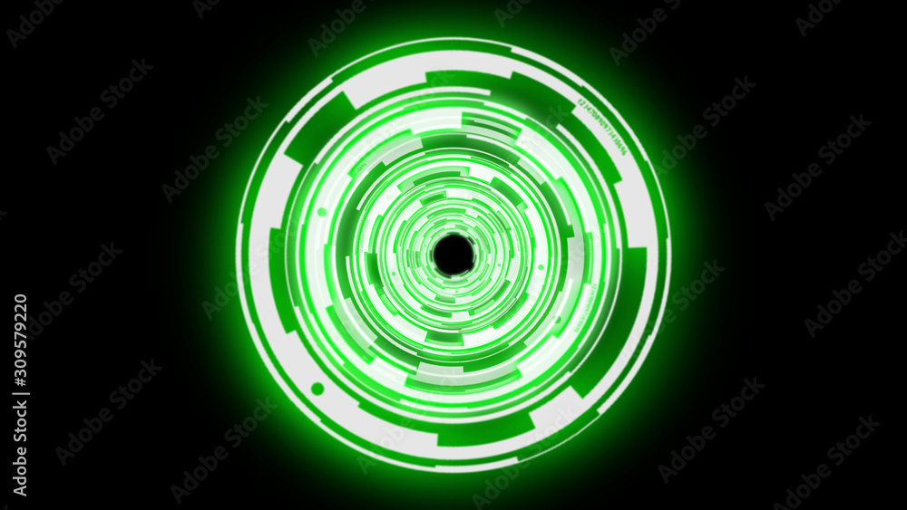 Abstract background techno circles tunnel Abstract background techno circles tunnel