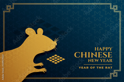 year of the rat chinese new year background