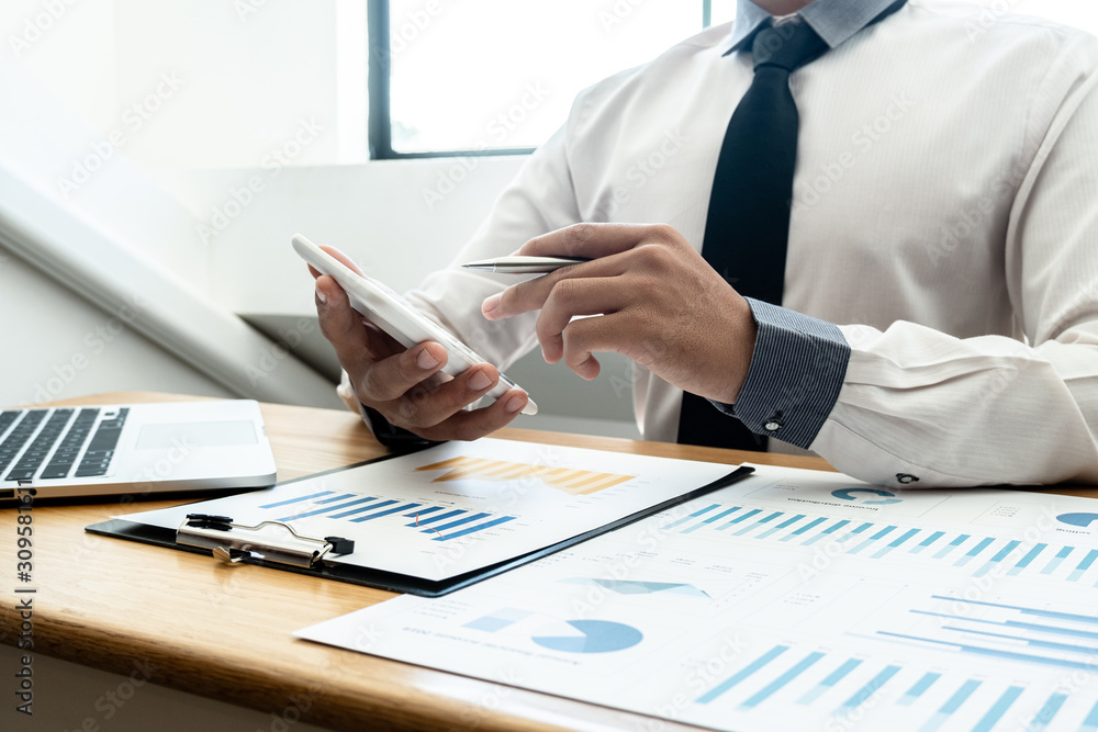 business leader woman analyzing the charts and graphs for planning management new project business leader woman analyzing the charts and graphs for planning management new project