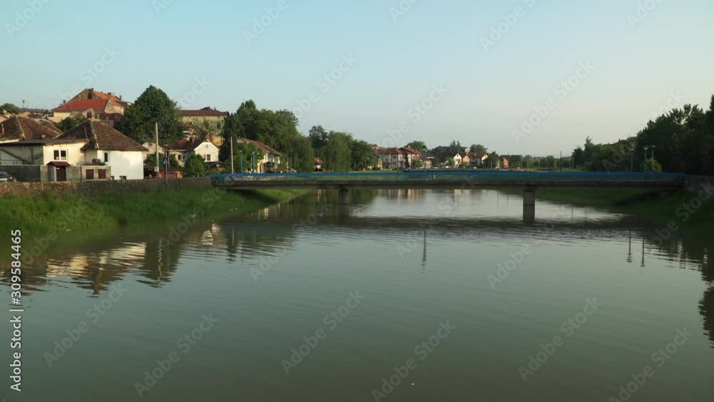 View of river and bridge in Brcko district, Bosnia and Herzegovina View of river and bridge in Brcko district, Bosnia and Herzegovina