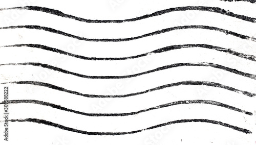 Post stamp on white backgrouns