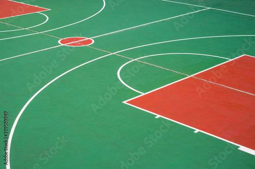 basketball court closeup, outdoor basketball field -