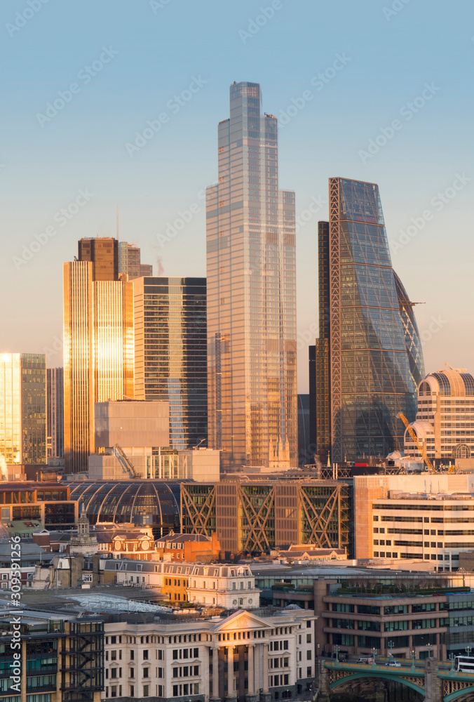 europe, UK, England, London, City 22 Bishopsgate december