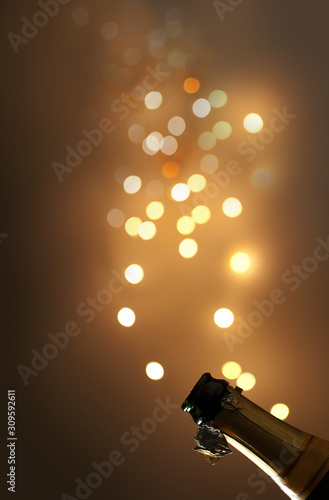 Champagne bottle explosion ...