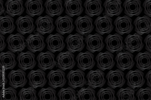 Black luxury abstract background texture, illustration vector.