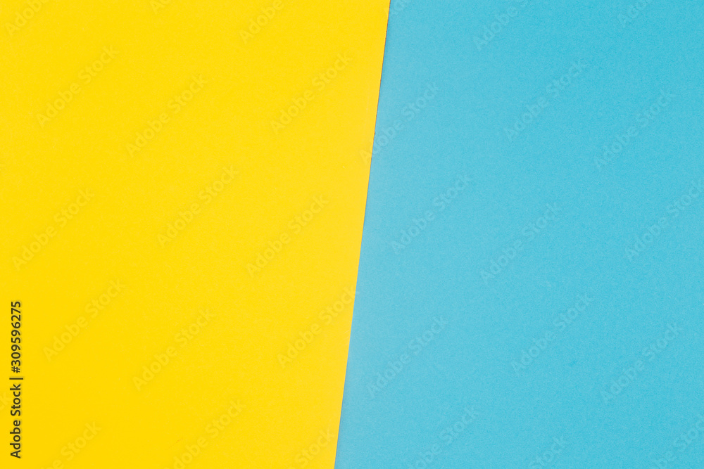 yellow and blue colorful background with copy space