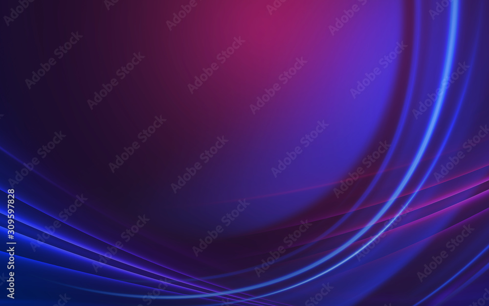 Dark abstract background with neon lines, glow. Dark abstract background with neon lines, glow.