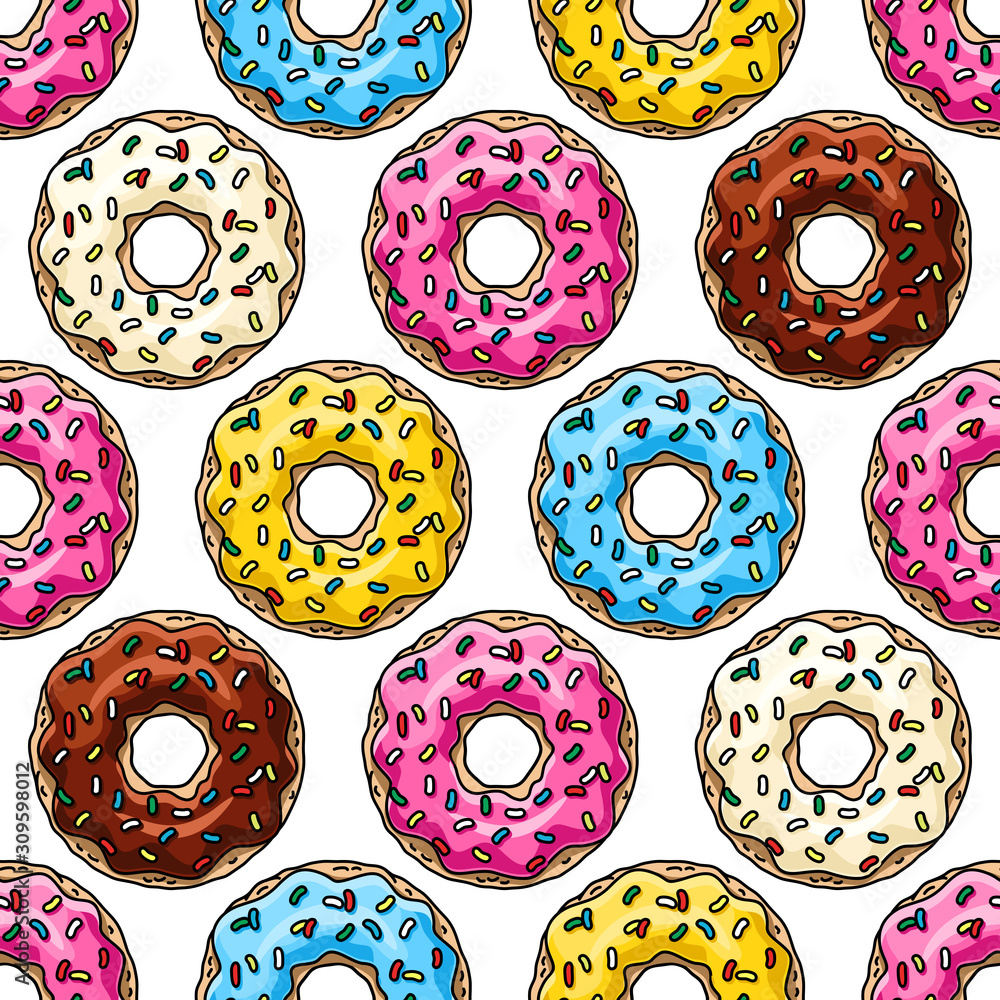 Chocolate doughnut wallpaper