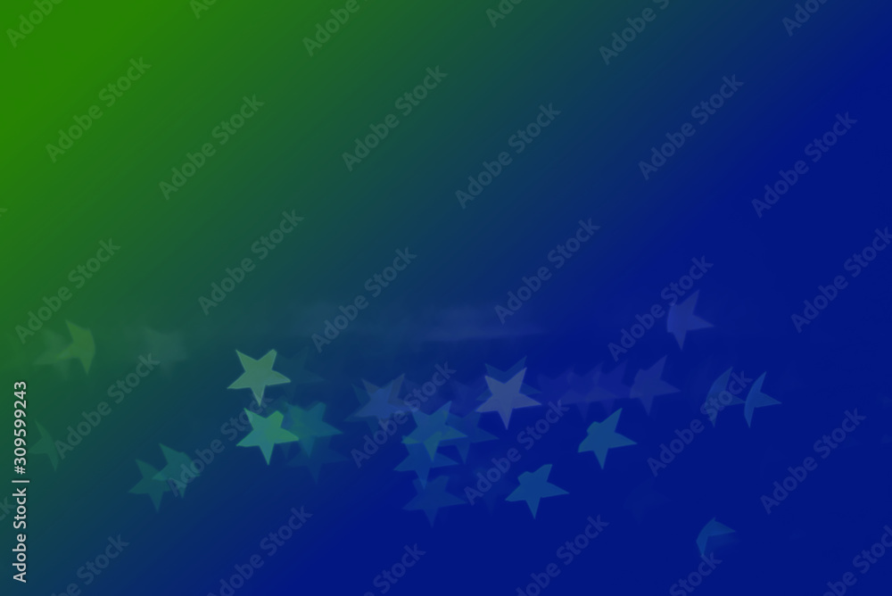 abstract star bokeh lights with a green and blue gradient background abstract star bokeh lights with a green and blue gradient background