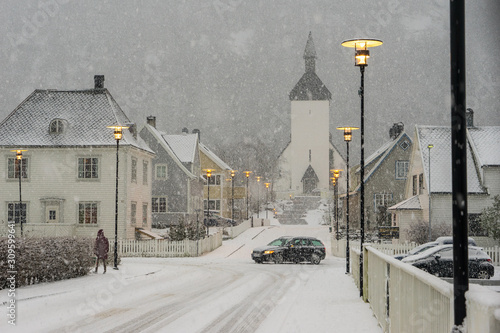 Hoyanger in heavy snow day 15 Jan 2016 photo