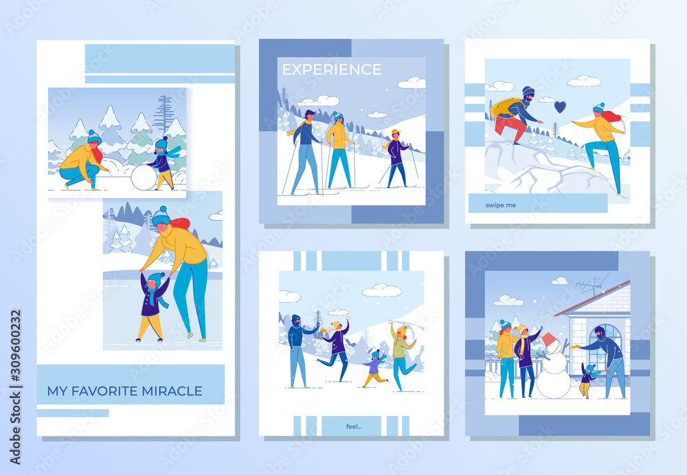 Family Winter Recreation and Games Outdoor Set.