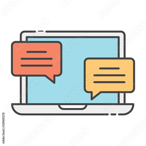 Tableau sur toile Online Chat