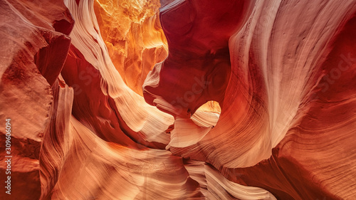 Canyon Antelope, slot Canyon near page, arizona, america. Art concept photo