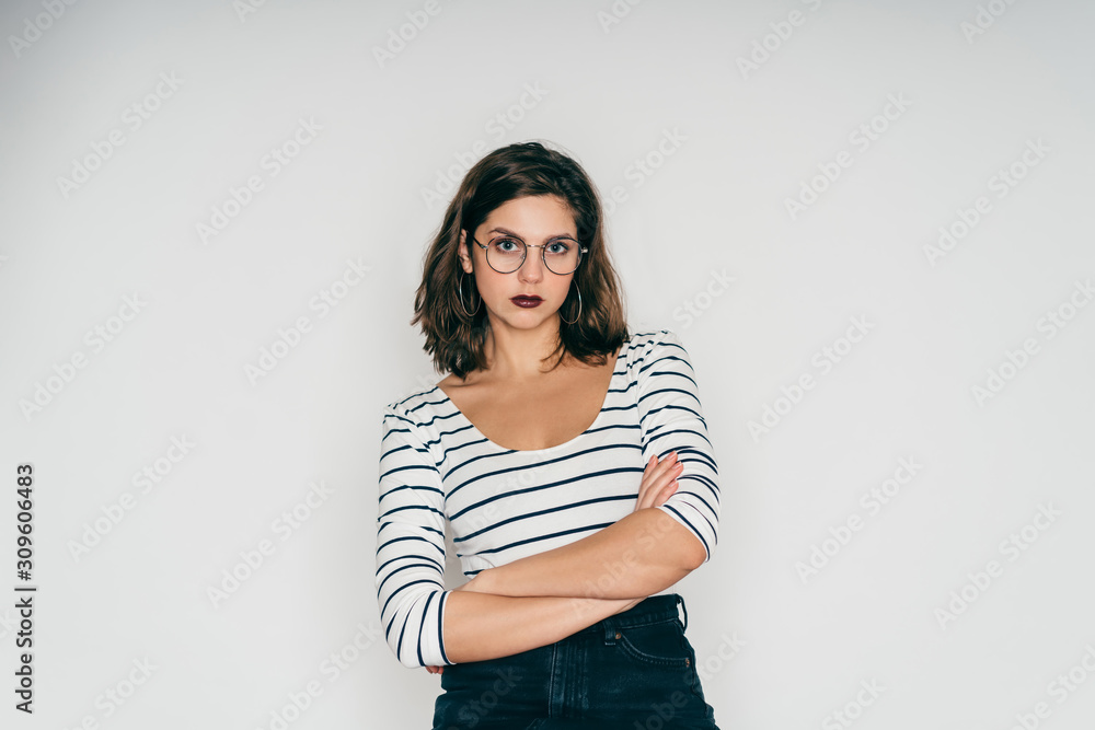 Confident woman with arms crossed Confident woman with arms crossed