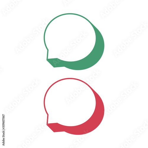 Vote concept, good and bad feedback, positive and negative feedback, flat design vector illustration