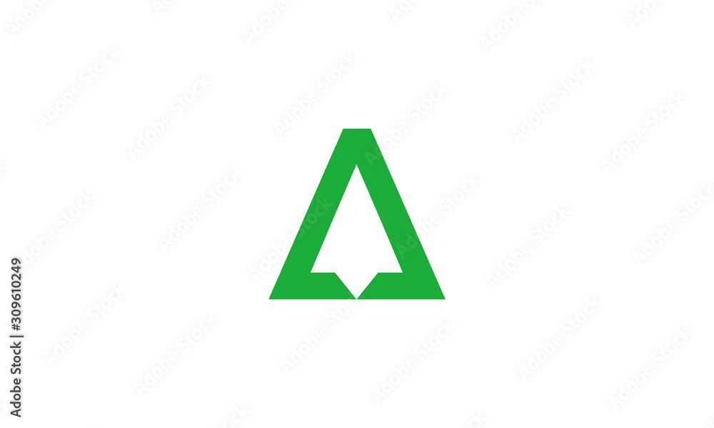 letter A, paper airplane, and arrow letter A, paper airplane, and arrow