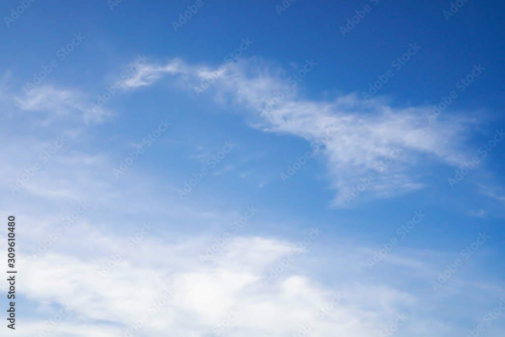 Clear blue sky with clouds on sunny day for nature background Clear blue sky with clouds on sunny day for nature background