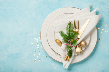 Christmas table setting
