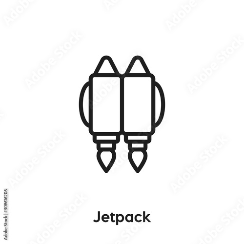 jetpack icon vector sign symbol