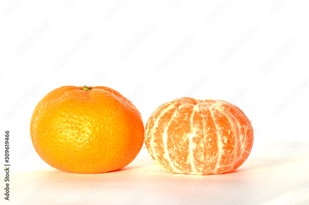 Tangerine isolated on white background, element for design,photo Tangerine isolated on white background, element for design,photo