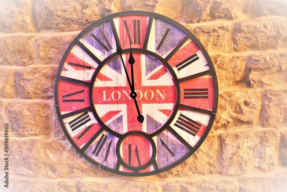 United Kingdom Brexit clock one minute to midnight