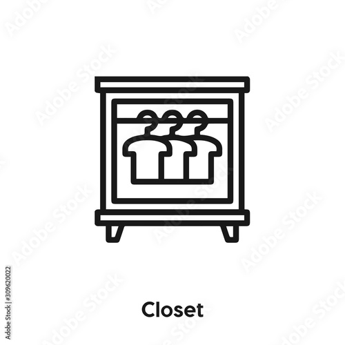 closet icon vector sign symbol