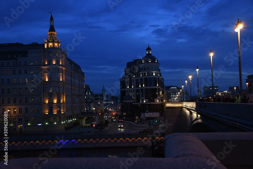 Photography moscow kremlin at night