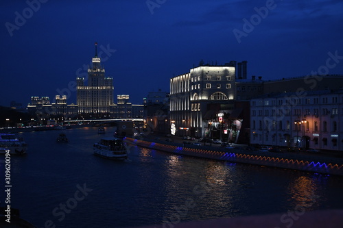 tower in Moscow at night © Marat