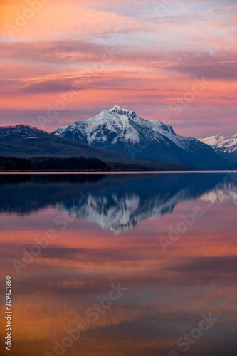 Sunset at Lake McDonals © Christina Adele Hon