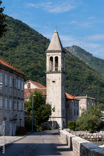 Boto Montenegro-Bay of Kotor, a small town