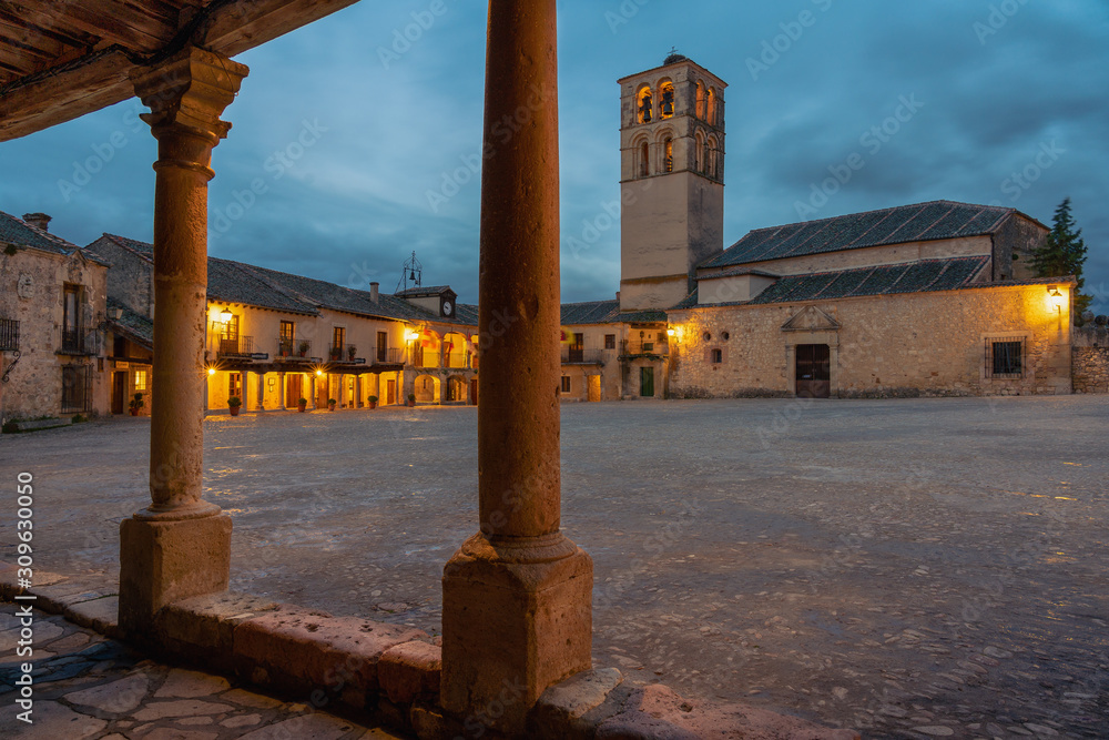 Main Square Of Pedraza, Segovia Province, Castilla-Leon, Spain