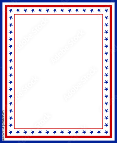 USA frame background