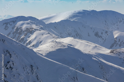 mountain range of Low Tatras, winter, Slovakia