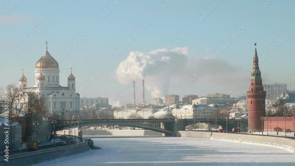 Cathedral of Christ the Savior and Kremlin Cathedral of Christ the Savior and Kremlin